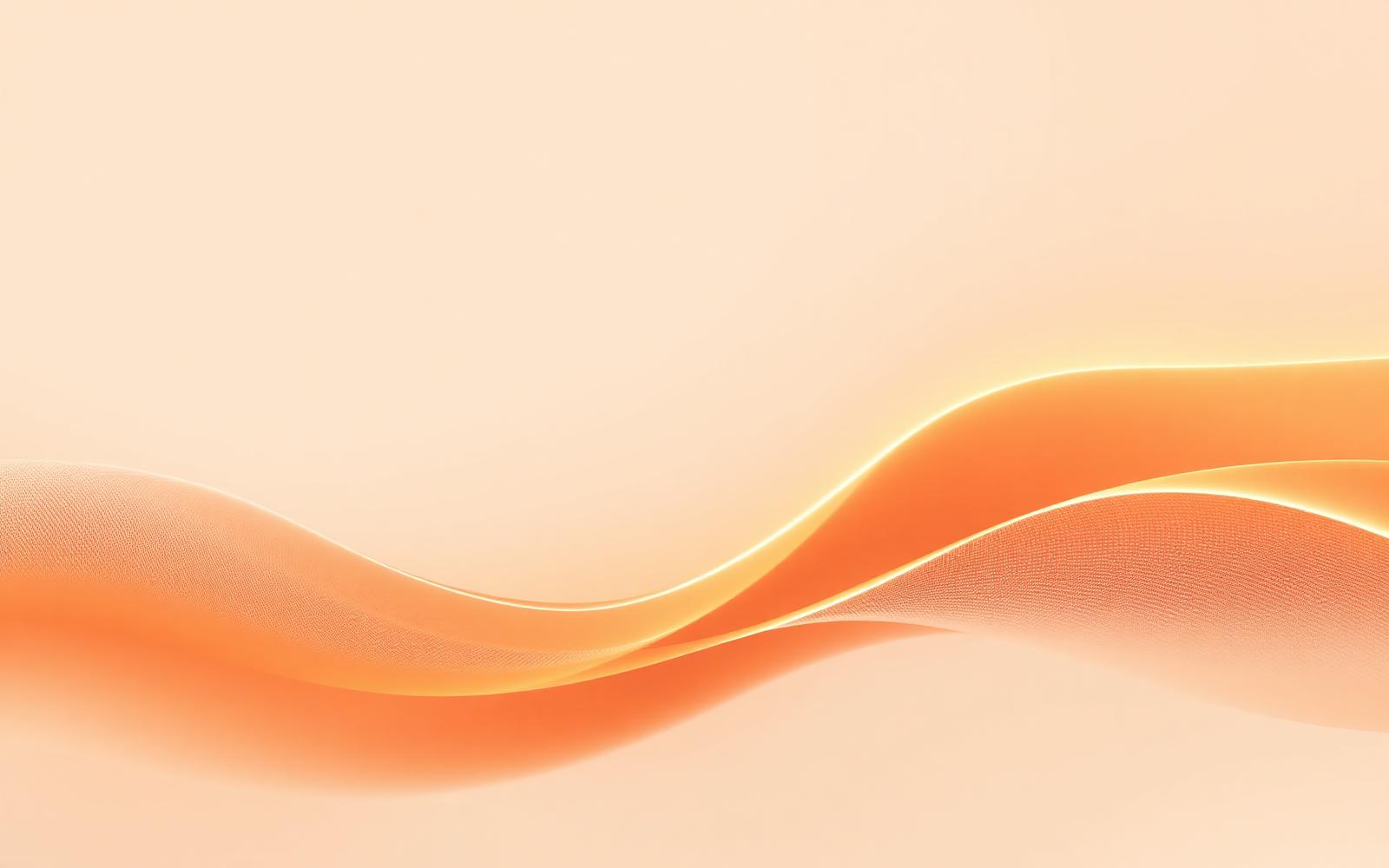 Ondas em tons de laranja representando crescimento financeiro